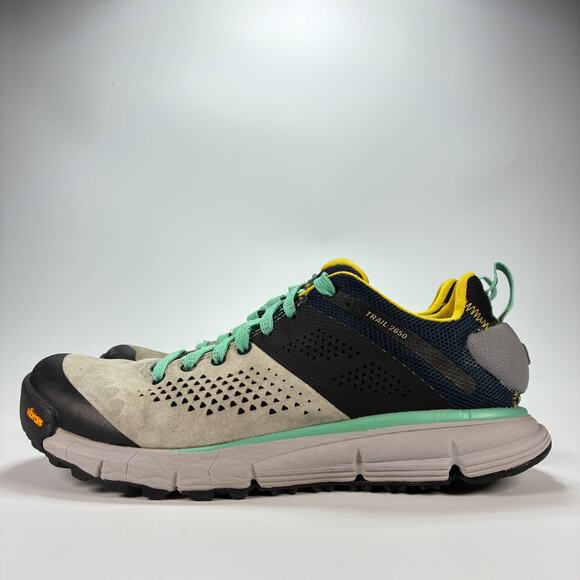 Danner Trail 2650 3" Gray Black Teal Outdoor Hiking Shoes 61283 Women's Size 8.5 - Picture 4 of 10
